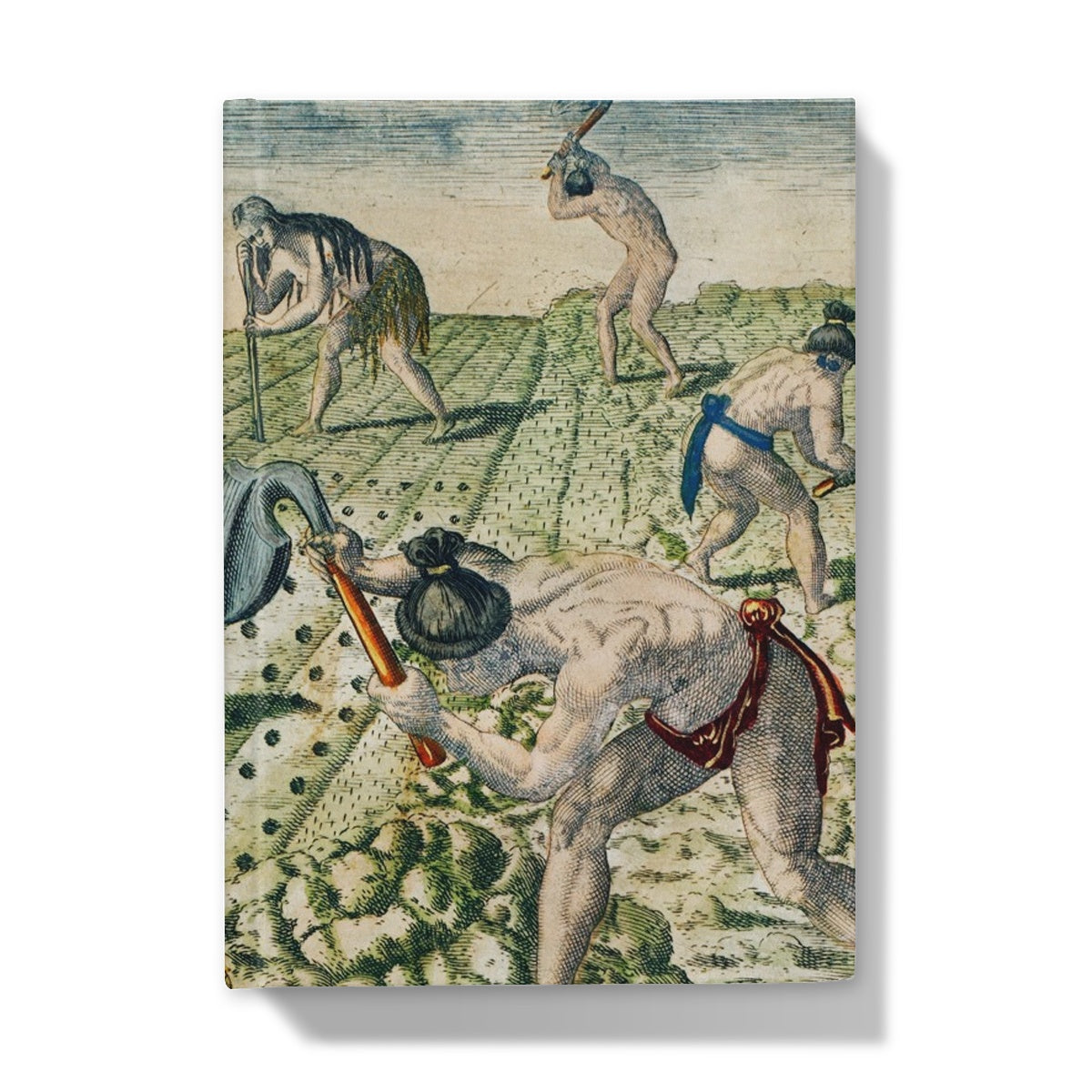 Comment ils labourent le sol par Theodor de Bry (1528-1598) - Carnet cartonné