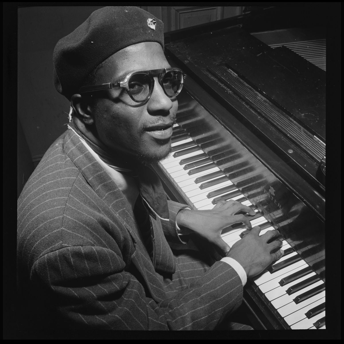 Portrait of Thelonious Monk, Minton's Playhouse by William P. Gottlieb - 1947