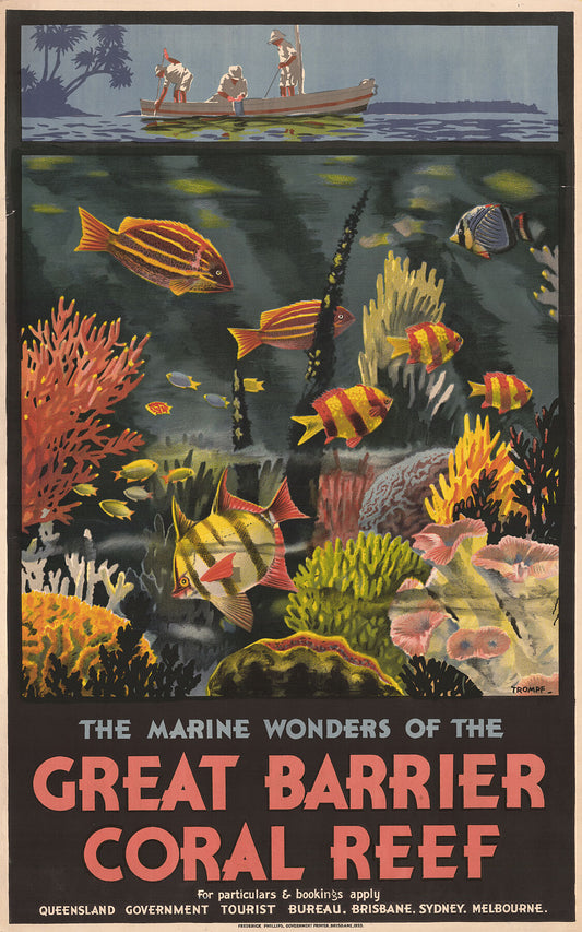 Great Barrier Coral Reef by Percival Albert Trompf - 1933