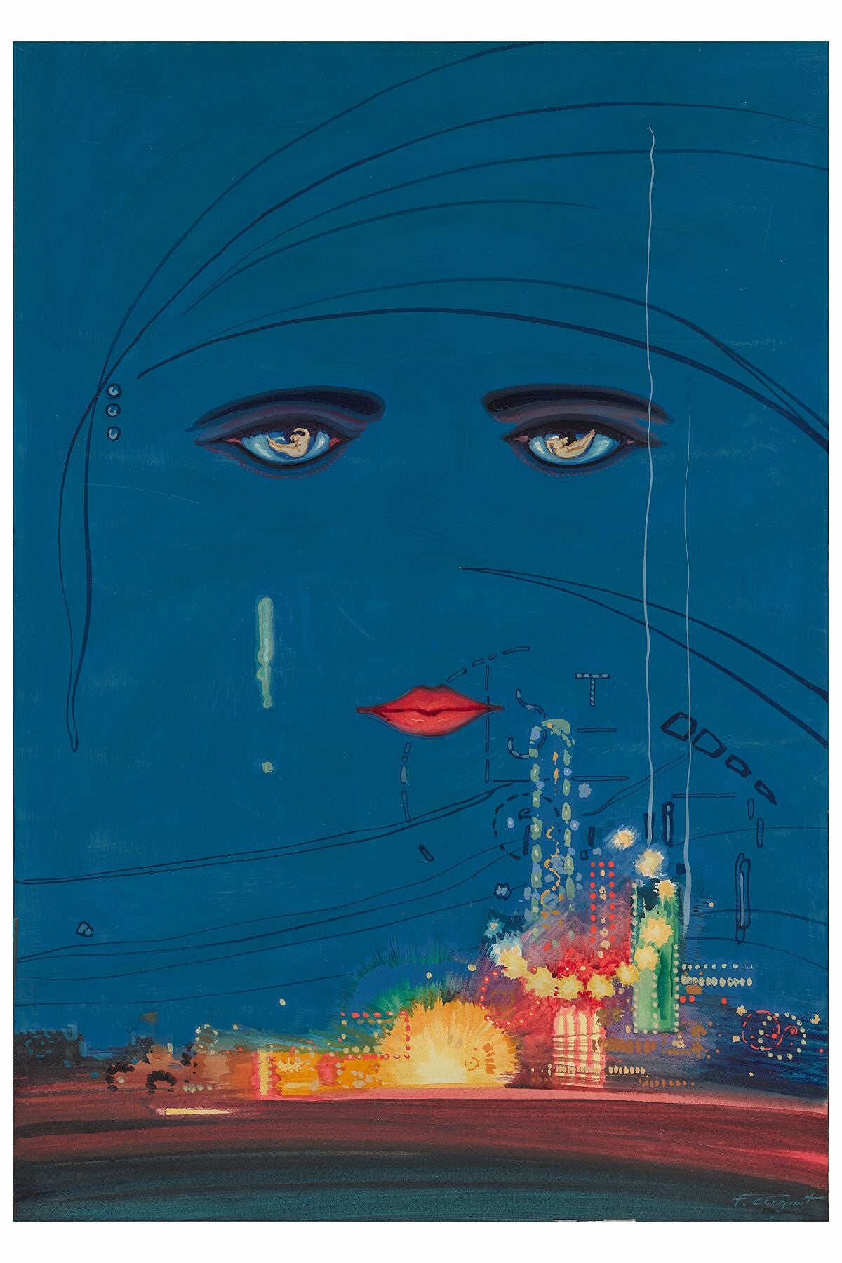 Celestial Eyes, Cover for The Great Gatsby by Francis Cugat, 1925