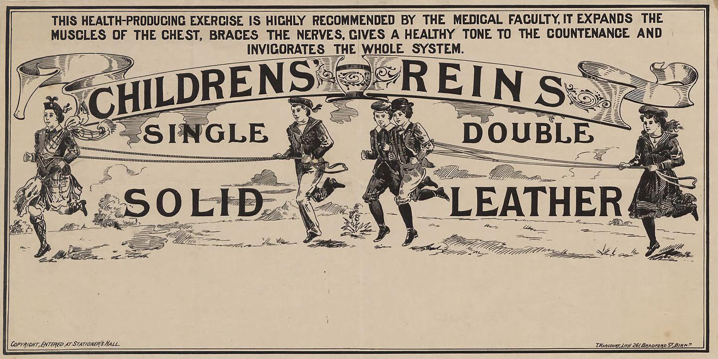 Advertisement for Children’s Reins - 1897
