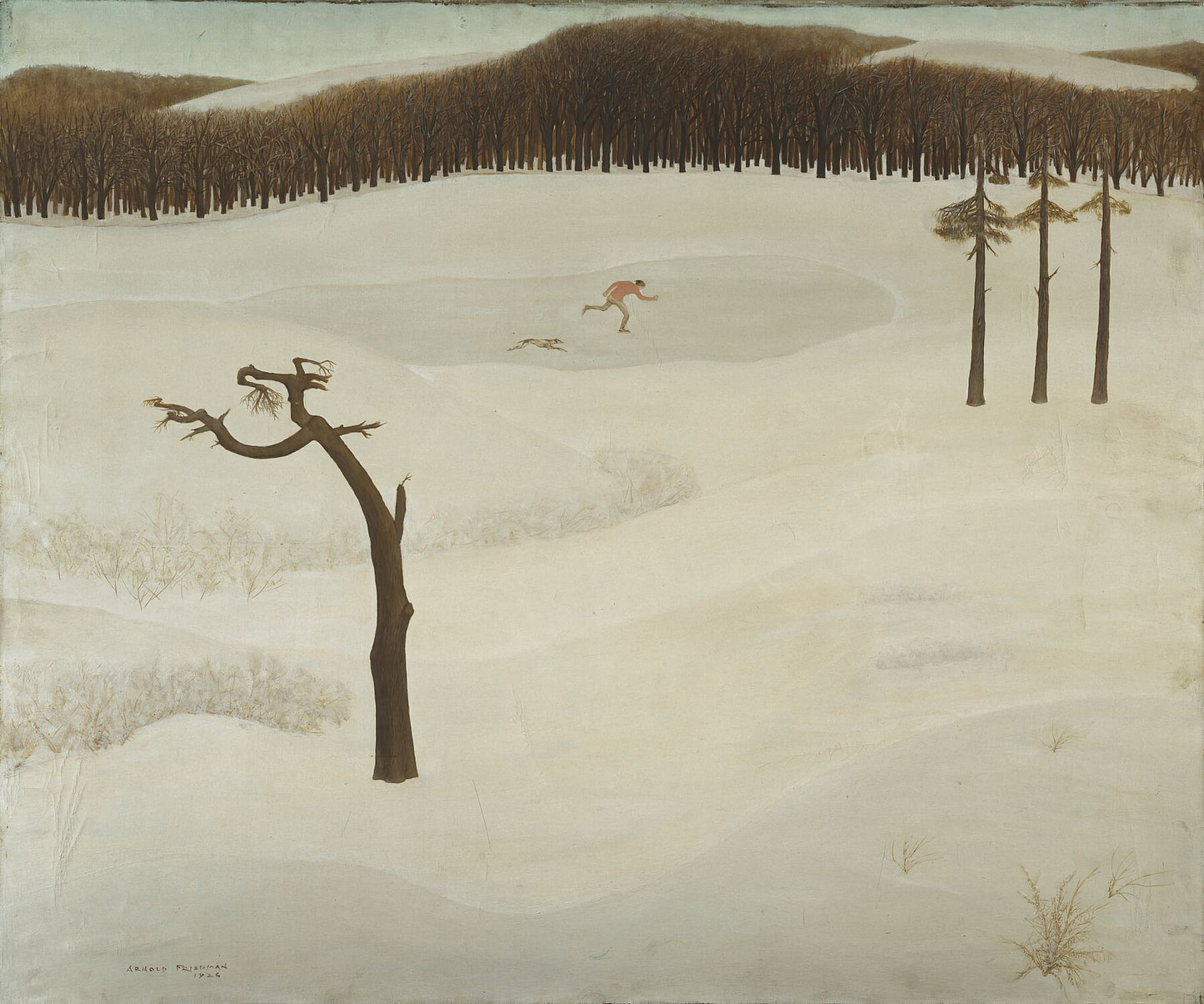 Paysage de neige d'Arnold Friedman - 1926 