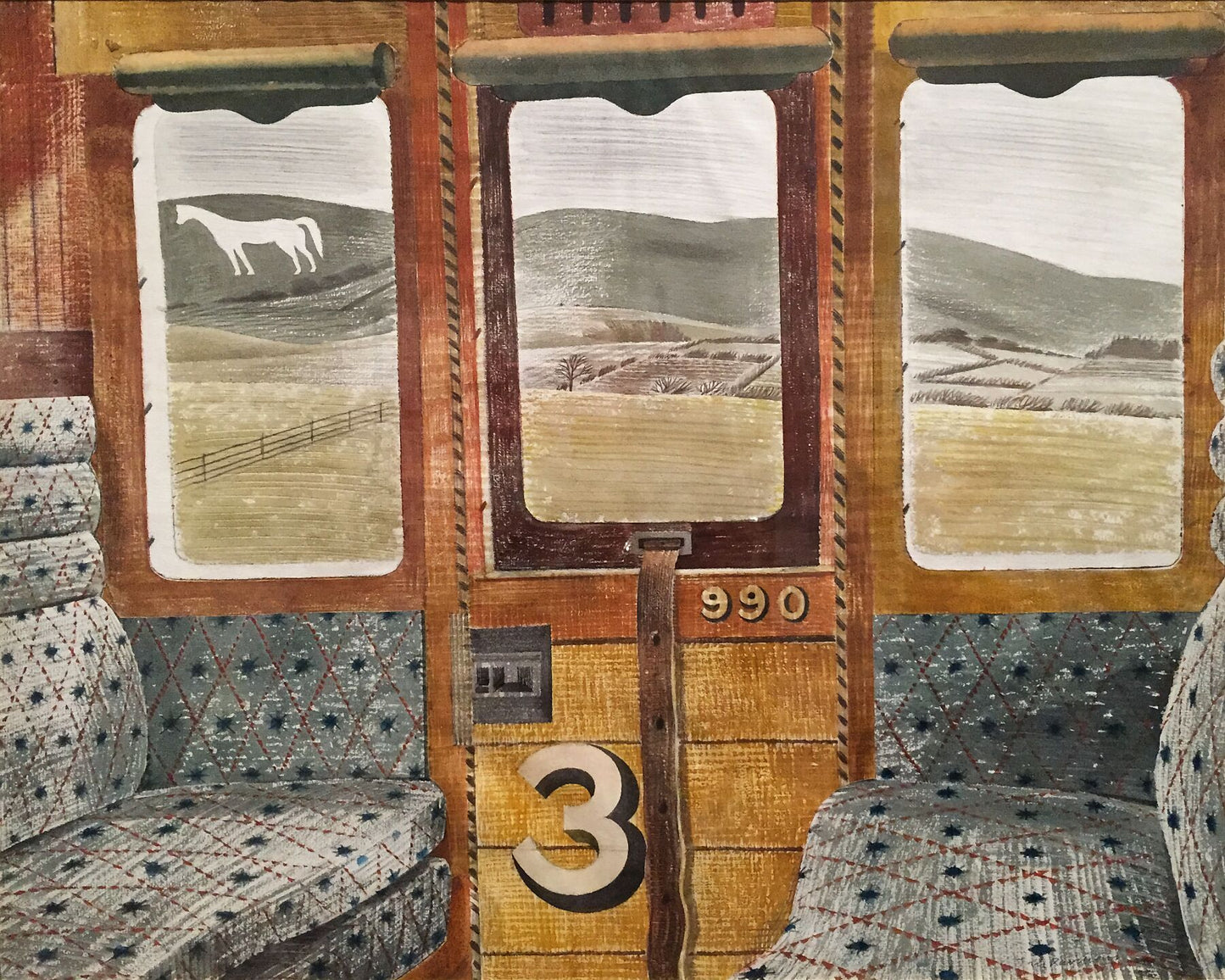 Train Landscape by Eric Ravilious - 1939