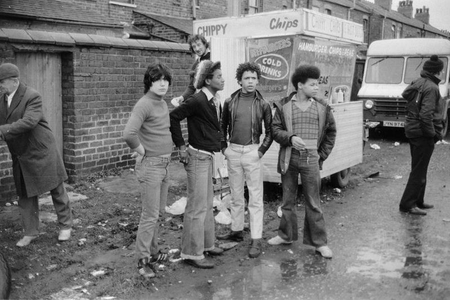 Mobile Chippy Lads by Iain SP Reid - Manchester - c. 1976