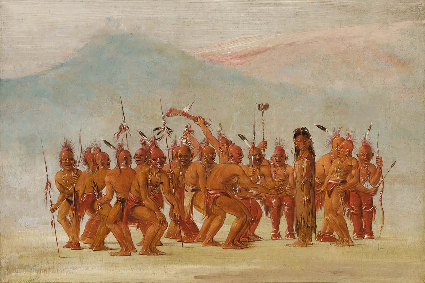 Dance to the Berdash by George Catlin - 1835-1837