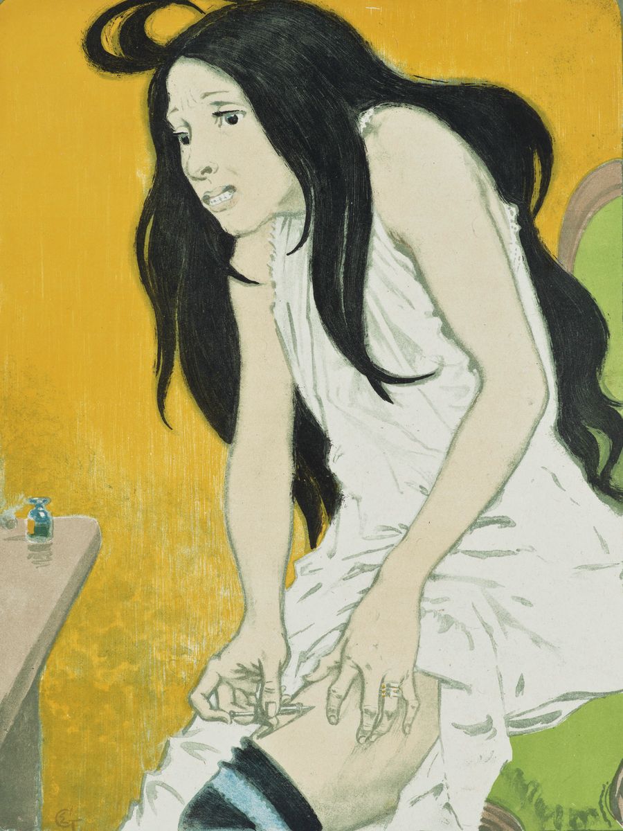 Morphinomane [Morphine addict] by Eugène Grasset - 1897