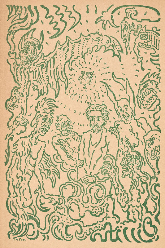 Demonios burlándose de mí por James Ensor - 1898 