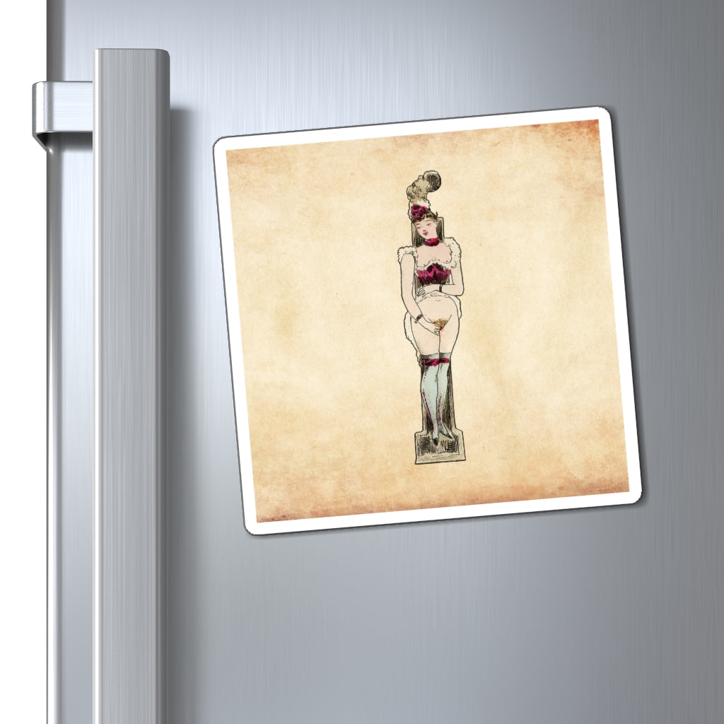 Imán con la letra I del Alfabeto erótico, 1880, del artista francés Joseph Apoux (1846-1910).