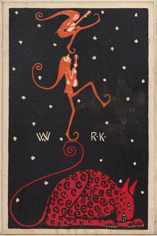 Wiener Werkstätte Postcard by Rudolf Kalvach - c. 1908