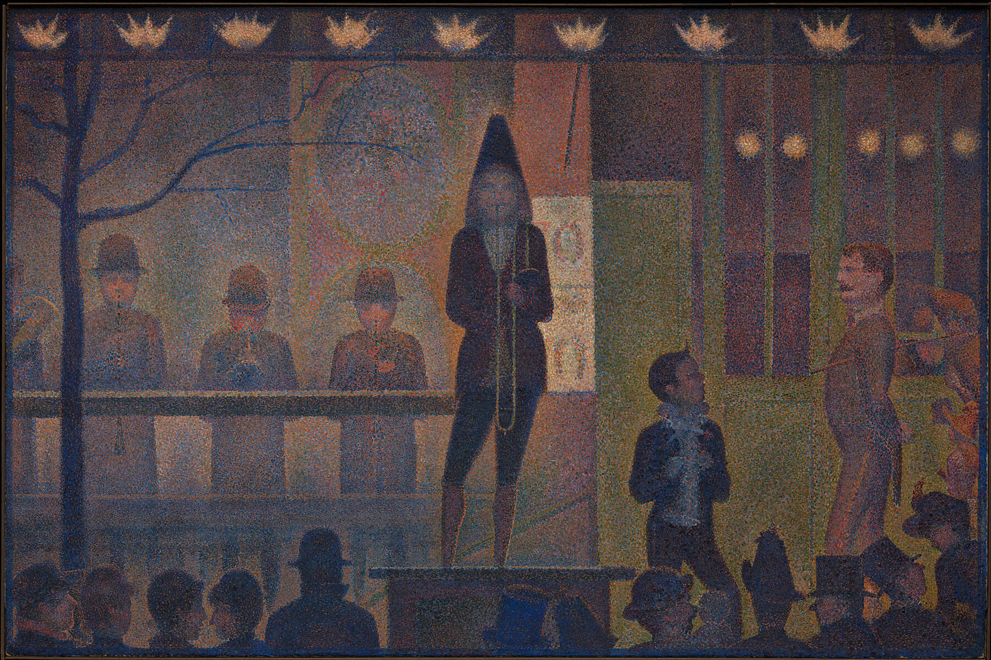 Circus Sideshow (Parade de cirque), 1887–88 by Georges Seurat.