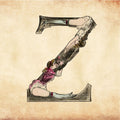 Letter Z from the Erotic Alphabet by Joseph Apoux - 1888