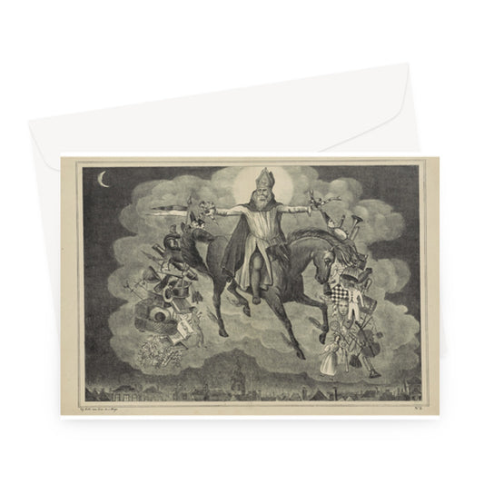 Arrival of Saint Nicholas, Brothers of Lier, c. 1845 - Greeting Card