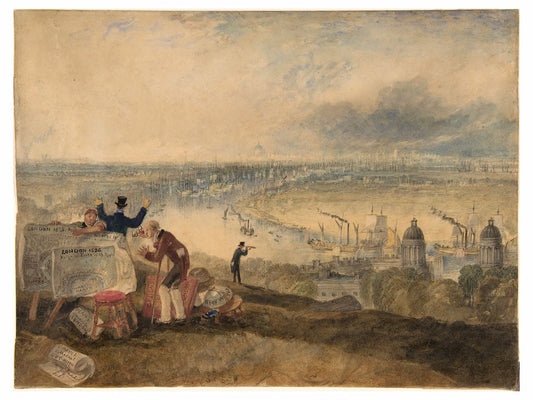 Vue de Londres depuis Greenwich par JMW Turner -1825