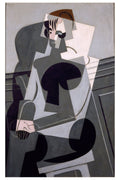 Juan Gris - Portrait de Madame Josette Gris, 1916 , oil on panel , 140.5 x 97 cm , Museo Nacional Centro de Arte Reina Sofía.