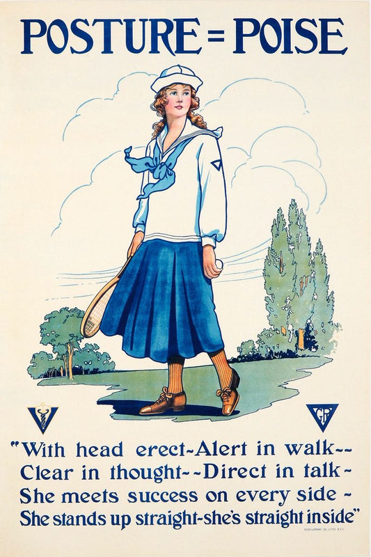 Póster de salud motivacional de la YWCA - c.1925 