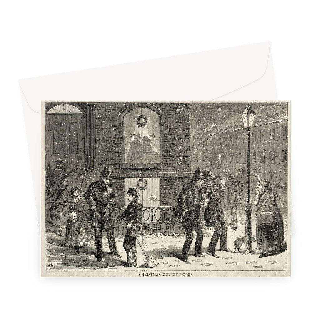 Christmas Out of Doors by Winslow Homer, 1868 - Greeting Card
