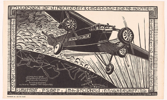 Vlucht van de Pelikaan van Amsterdam naar Batavia in 1933, Jacob Pieter van den Bosch, 1934