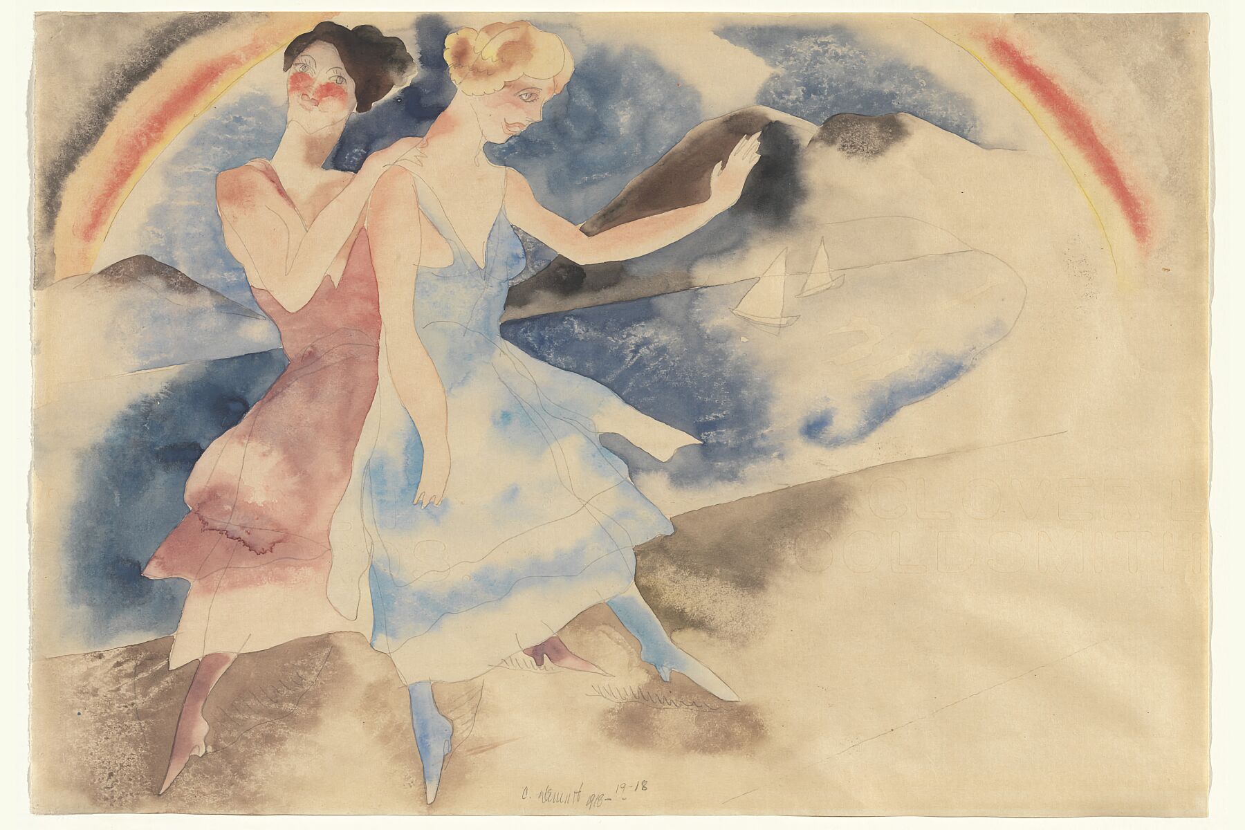 Vaudeville Dancers by Charles Demuth - 1918