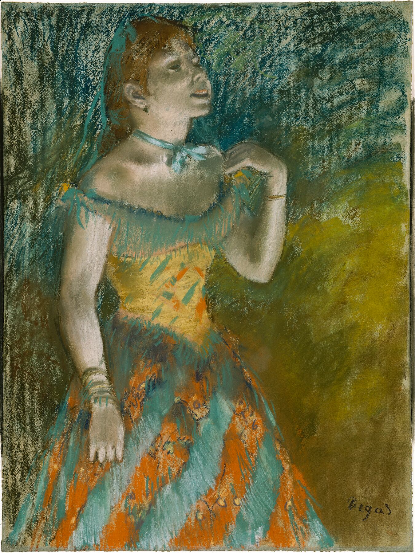The Singer in Green by Edgar Degas - ca. 1884