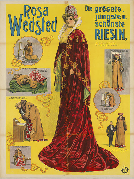 Rosa Wedsted, The Tallest, Youngest and Most Beautiful Giantess who Ever Lived by Adolph Friedländer - 1907