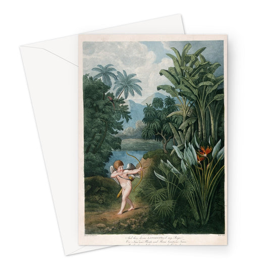 Cupid Inspiring Plants With Love by T.Burke, ca. 1805 - Valentine Greeting Card