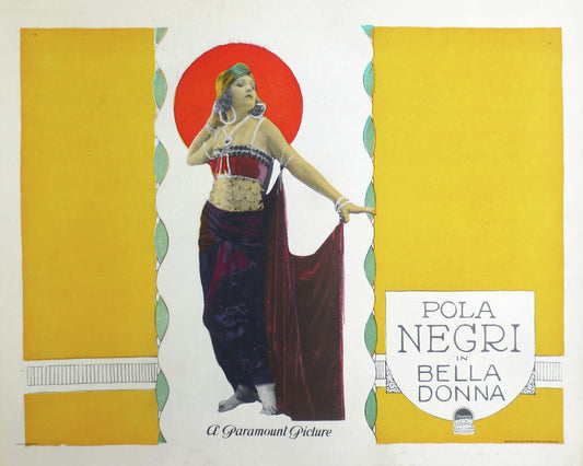 Tarjeta de vestíbulo de Bella Donna - 1923 