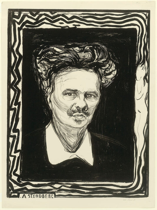 August Strindberg Date_ 1896 Artist_ Edvard Munch