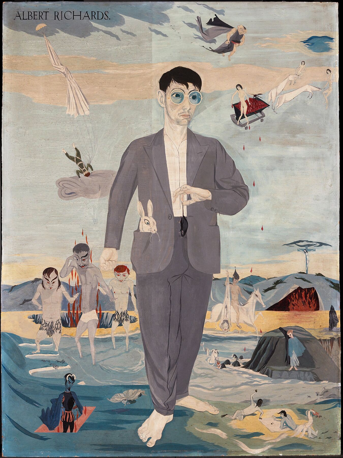 The Seven Legends- Self Portrait, 1939, 29in by 22in, by Albert Richards (1919–45)