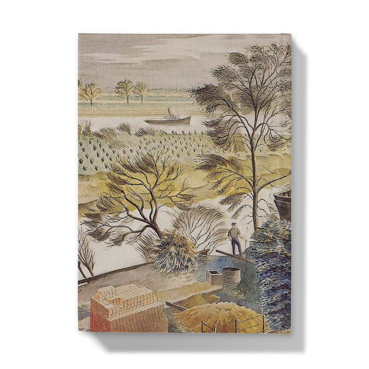 River Thames, Chiswick Eyot by Eric Ravilious, 1933 - Hardback Journal