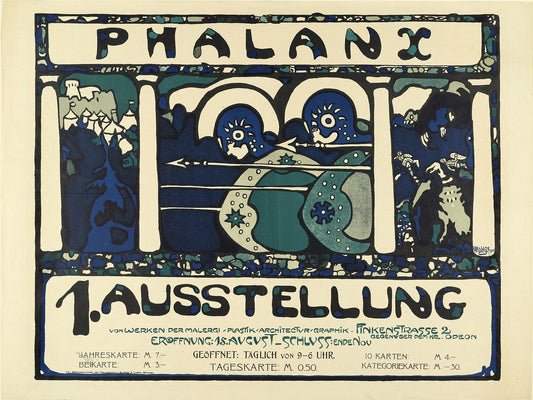 Poster for the 1st Exhibition of the 'Phalanx' by Vasily Kandinsky - 1901