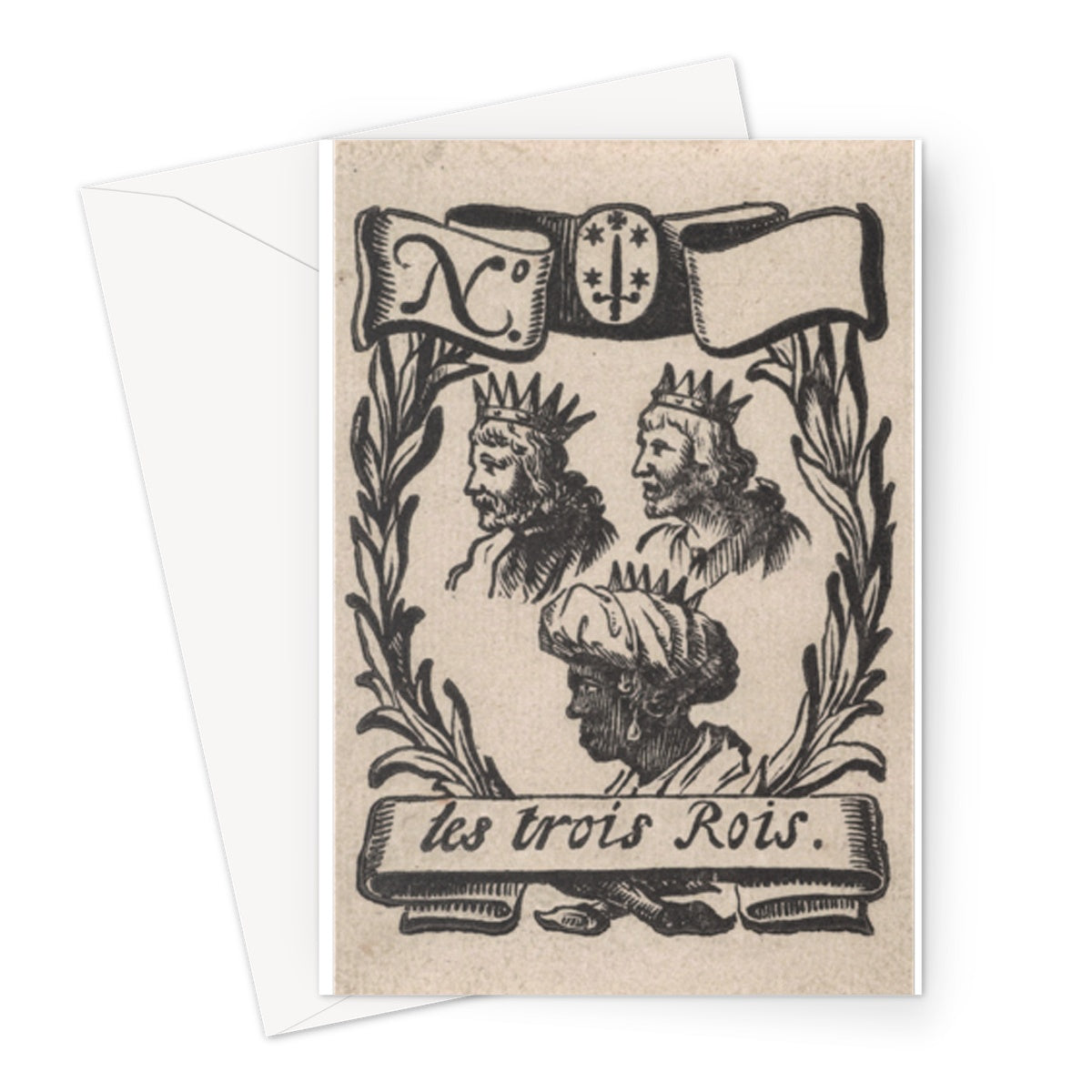 Trade label of the city of Haarlem by Isaac Vincentsz van der Vinne, c. 1720 - Greeting Card