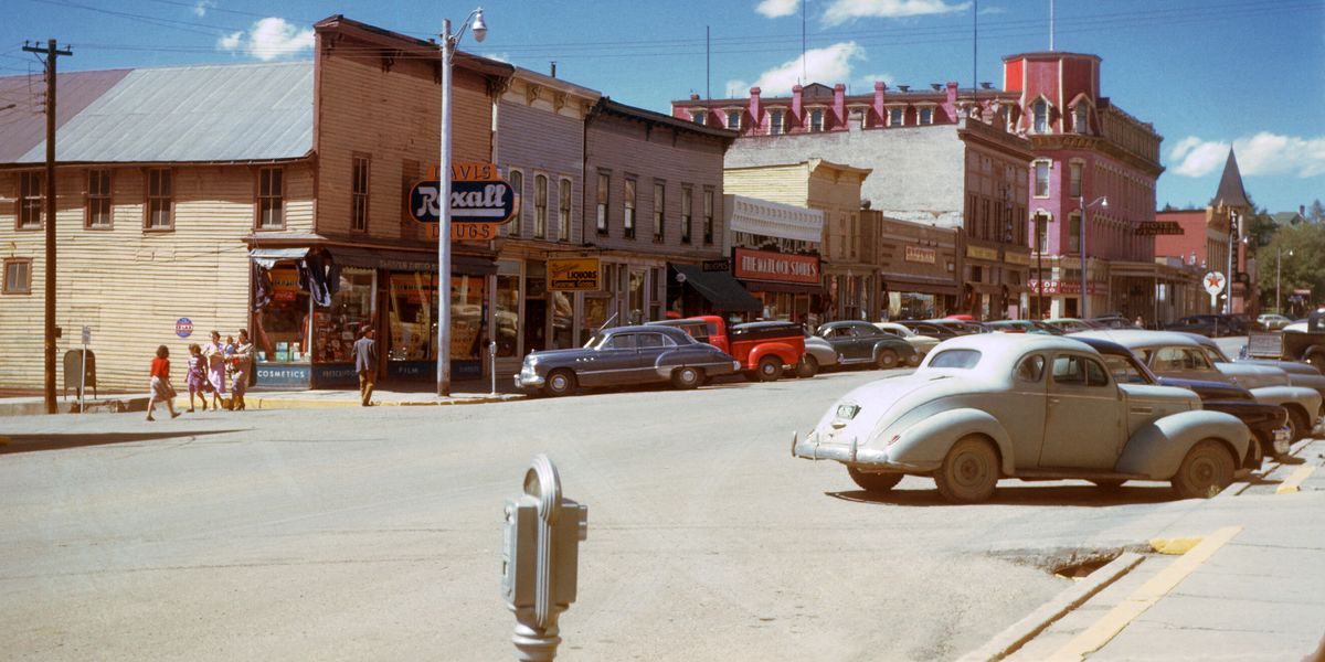 Leadville & the Hotel Vendome, Colorado by Chalmers Butterfield - c.1957