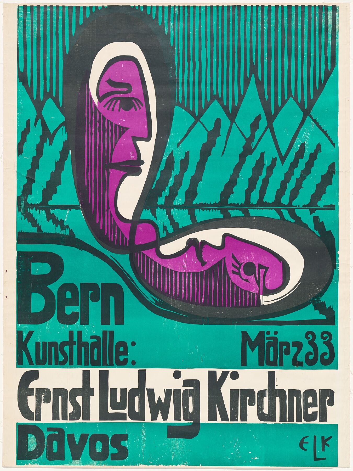 Bern Kunsthalle, Davos März 33 by Ernst Ludwig Kirchner - 1933