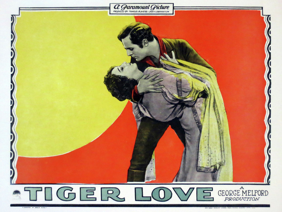 Tiger Love, carte de lobby - 1924