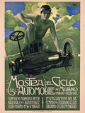 MOSTRA DEL CICLO E DELL' AUTOMOBILE by Leopoldo Metlicovitz - 1905