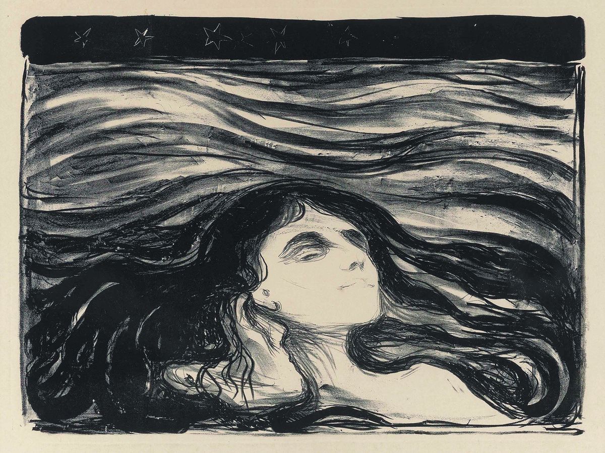 On the Waves of Love by Edvard Munch - 1896