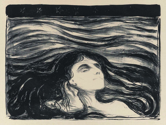 Sobre las olas del amor de Edvard Munch - 1896 