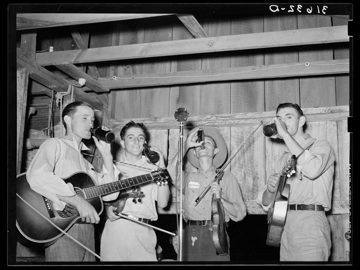 Cajun orchestra for fais-do-do dance by Russell Lee - 1938