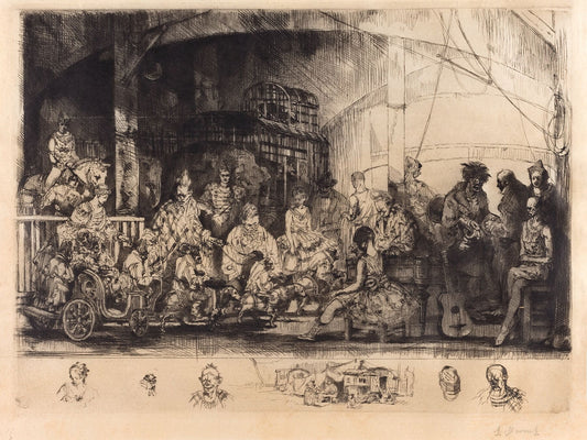  Frattelini Circus by Auguste Brouet - 1923
