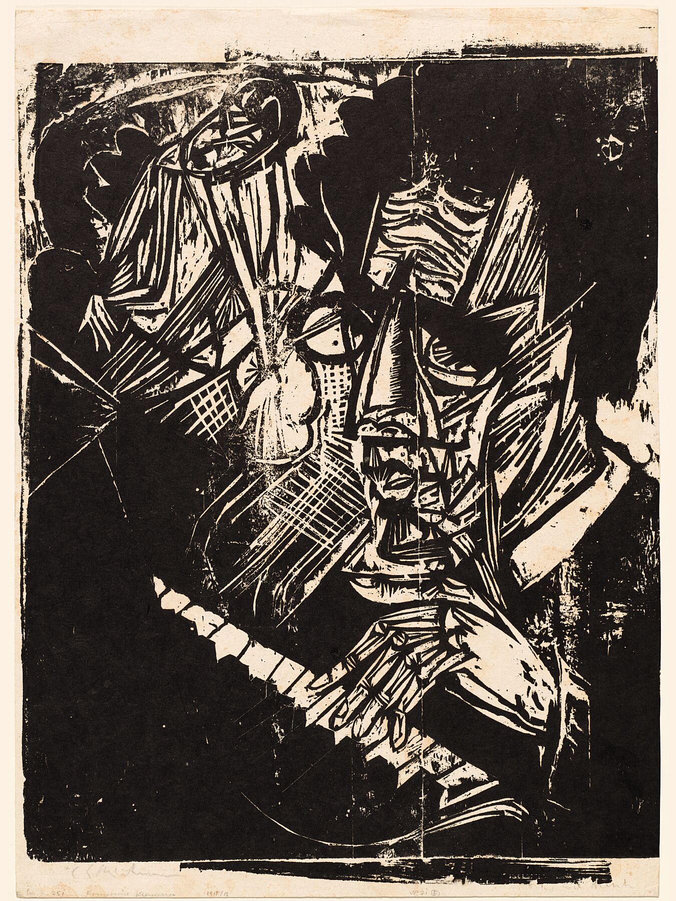 Composer Klemperer by Ernst Ludwig Kirchner - 1916