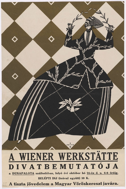 Poster for a Wiener Werkstätte Fashion Show by Dagobert Peche - c.1919