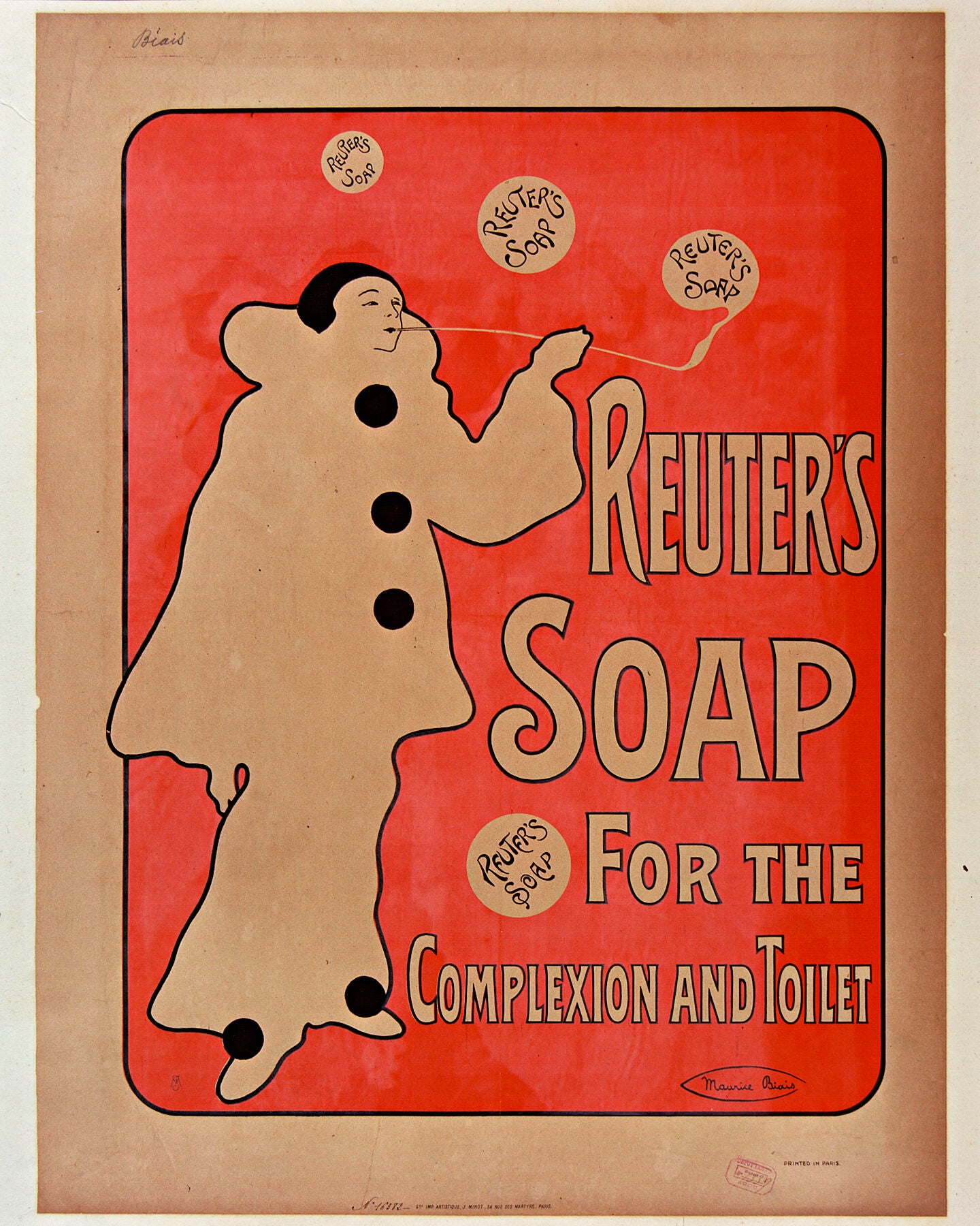 Maurice Biais Reuter's Soap for the Complexion and Toilet - 1908