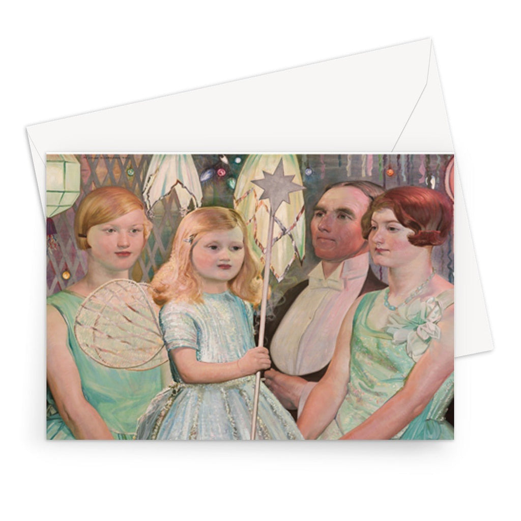 In fancy dress at Christmas by Harry Linley Richardson, c.1930 - Greetings Card