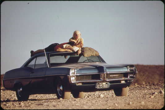 Visitors Sunbathing at Lake Mead by Charles O'Rear - 1972