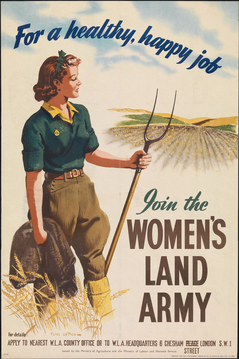 Póster del Ejército de Tierra de Mujeres - WW2 