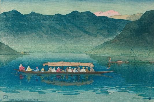 Dal Lake, Kashmir, 1916 by Charles William Bartlett (British, 1860-1940)