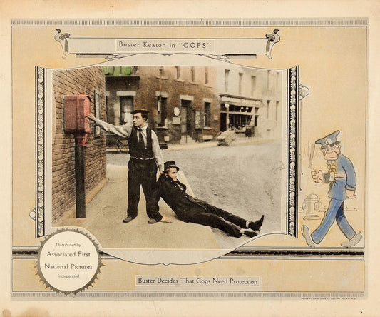 Lobby Card for Buster Keaton's 'Cops' - 1922