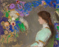 Violette Heymann by Odilon Redon - 1910