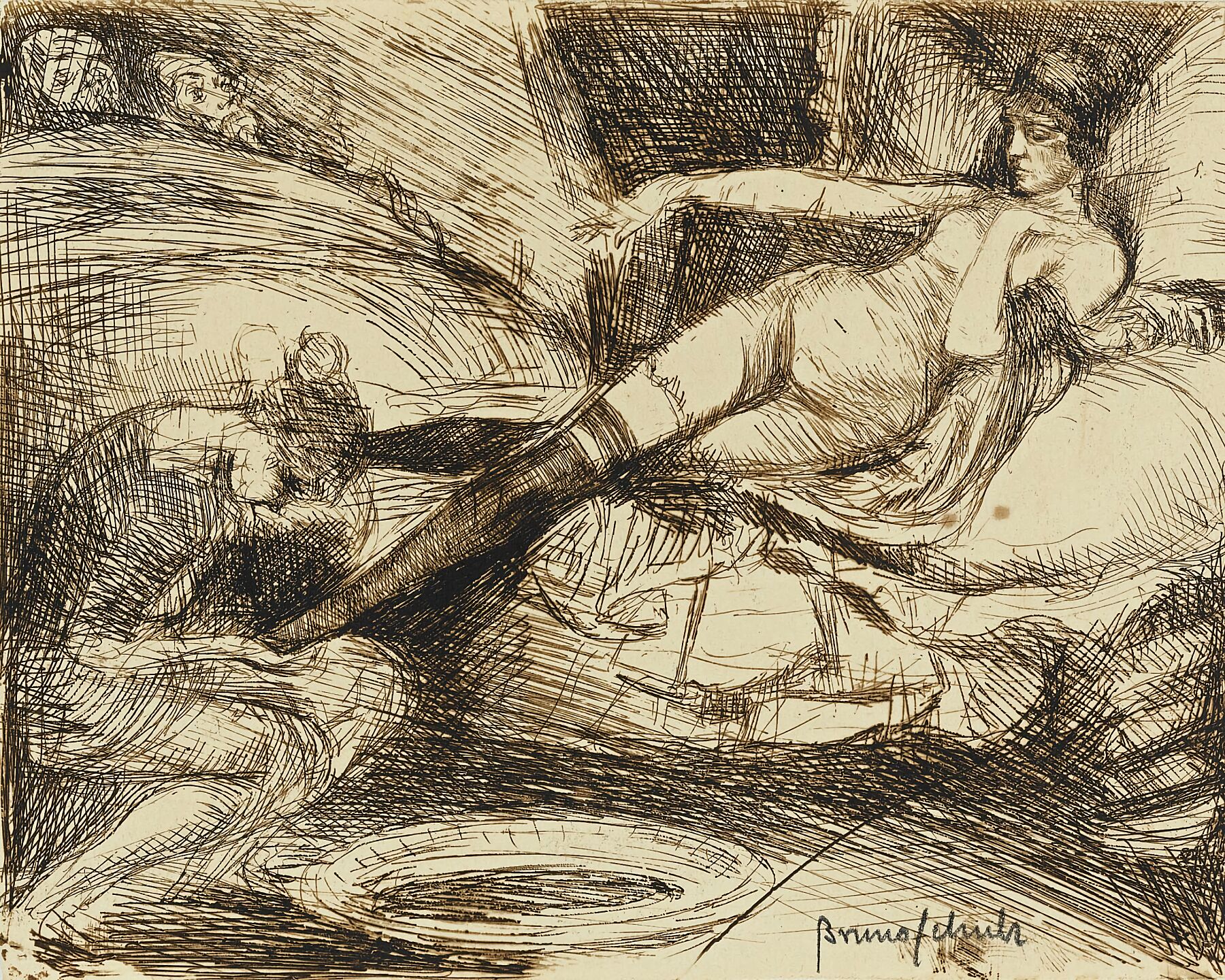 Susanna at her Toilette by Bruno Schulz - 1920.