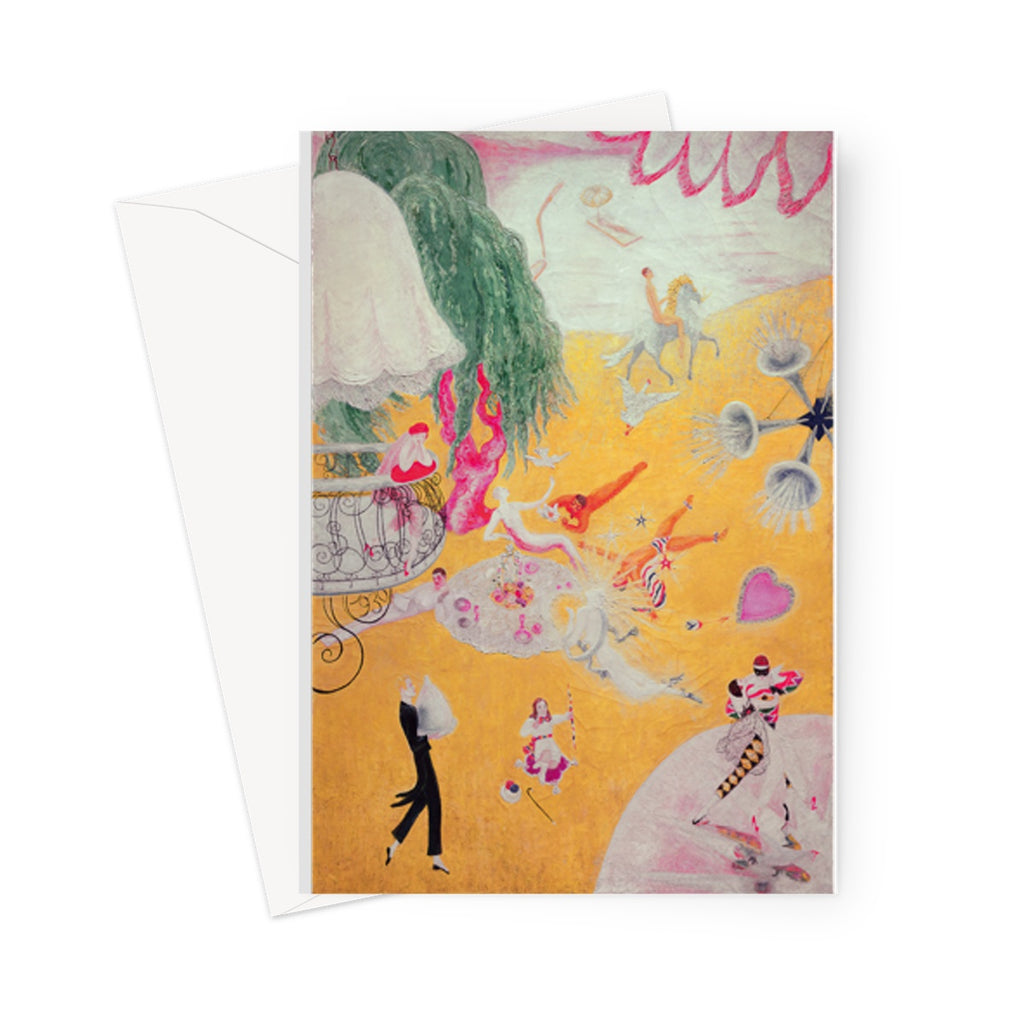 Love Flight of a Pink Candy Heart by Florine Stettheimer, 1930 - Greeting Card